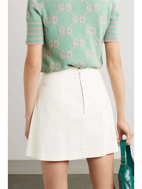 gucci twill mini skirt|Gucci pencil skirt.